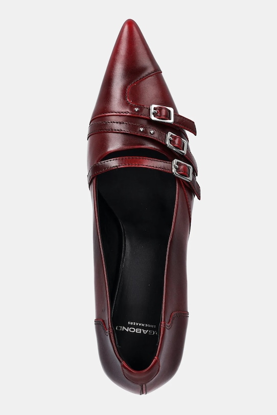 Кожаные туфли-лодочки Lykke Vagabond Shoemakers, бордовый — фото 4