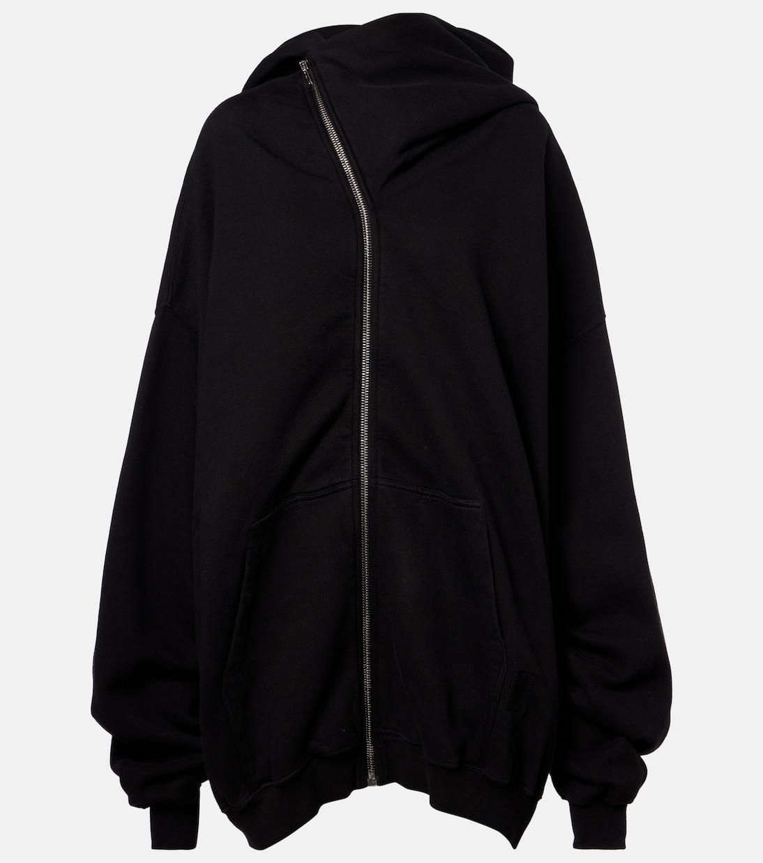 

Толстовка Mega Mountain из хлопкового джерси Rick Owens, черный