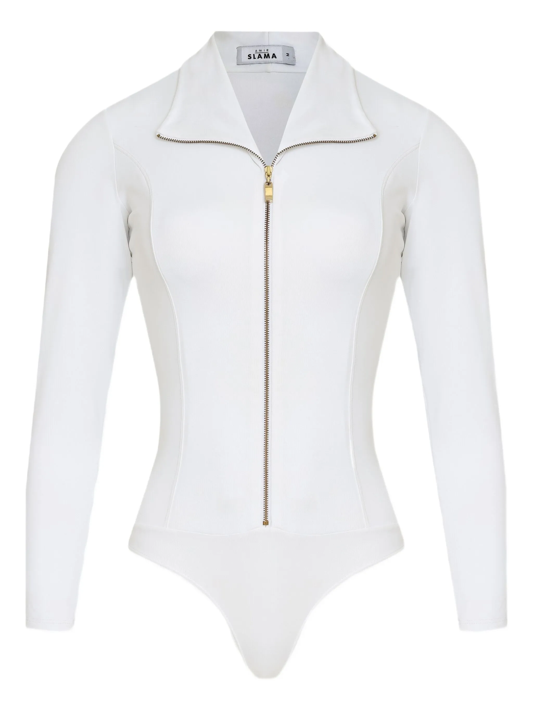 

Боди с высоким воротником Amir Slama, белый