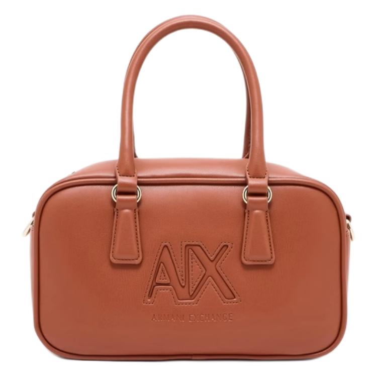 

ARMANI EXCHANGE Женская маленькая сумка через плечо из полиуретана карамельного цвета, Caramel