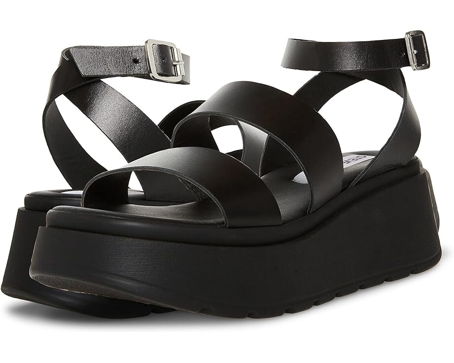 

Туфли Steve Madden Tenysi Wedge Sandal, черная кожа