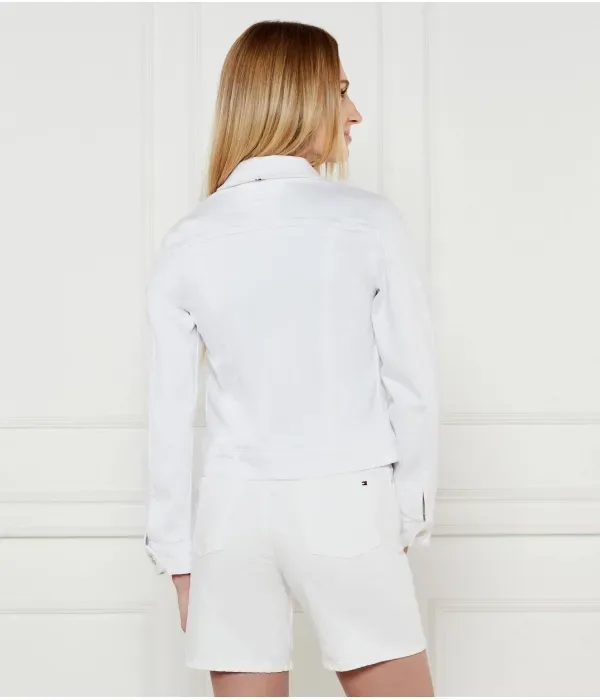 Джинсовая куртка slim fit Tommy Hilfiger, белый — фото 3