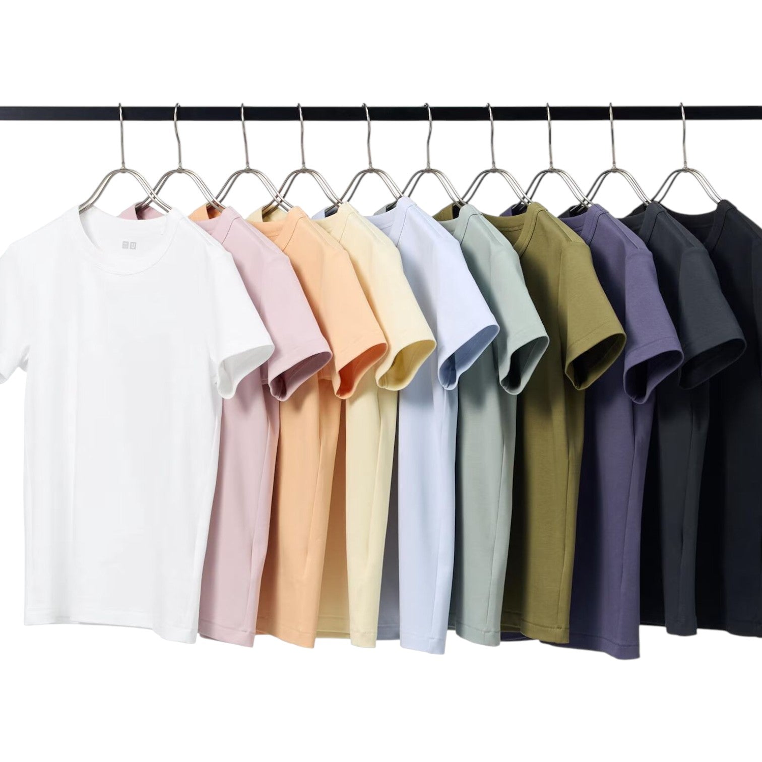 (WMNS) Футболка UNIQLO с круглым вырезом, цвет «Натуральный» — фото 2