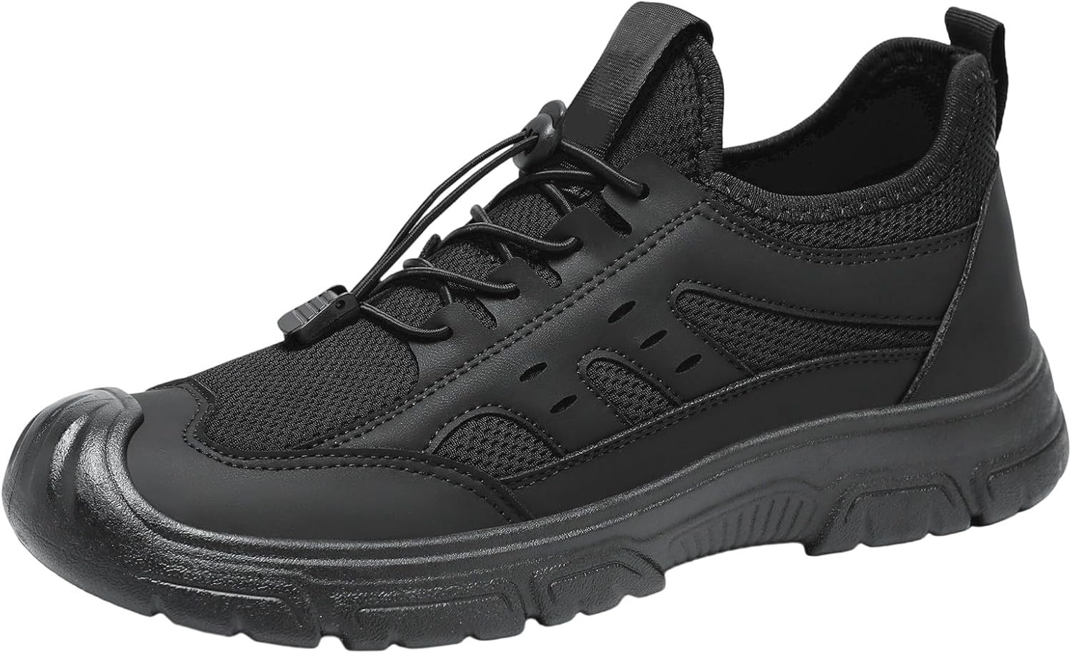 

Мужские повседневные кроссовки без шнурков для прогулок, легкие, удобные, с нескользящей подошвой и дышащей мягкой стелькой для ежедневного ношения Generic, черный