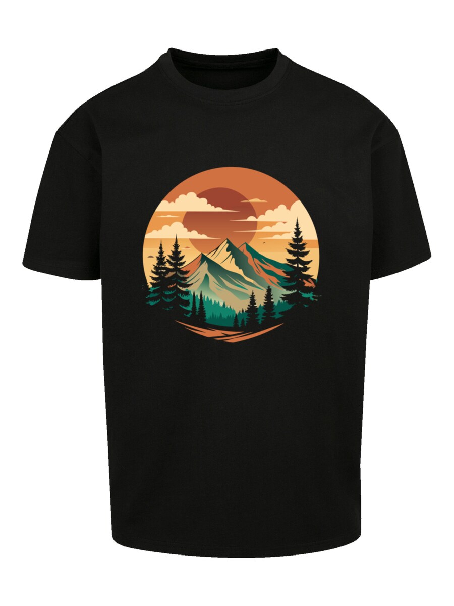 

Рубашка F4NT4STIC Sonnenuntergang Berglandschaft, черный