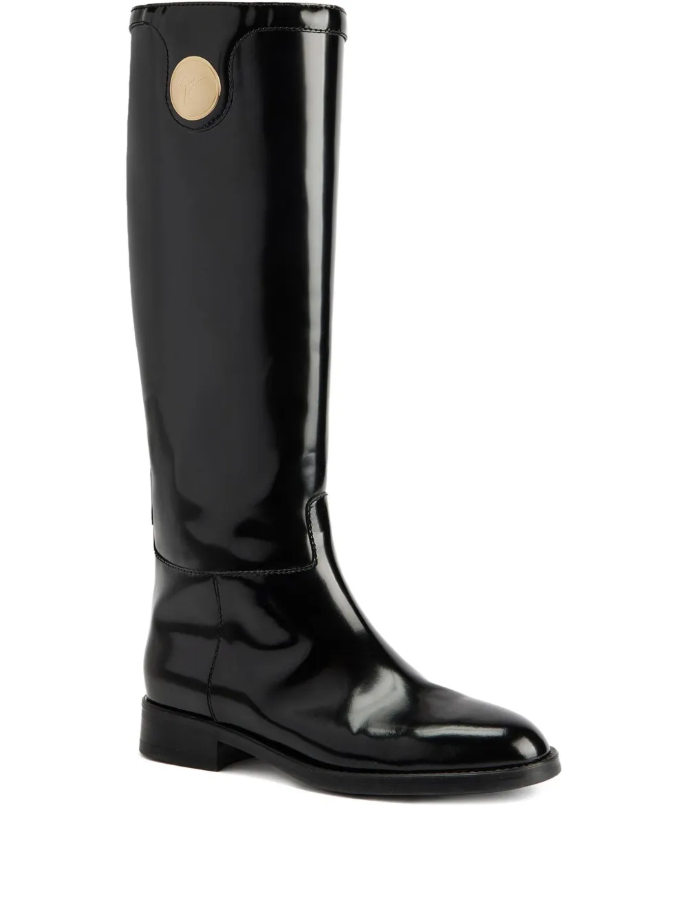 Кожаные сапоги Giuseppe Zanotti, черный