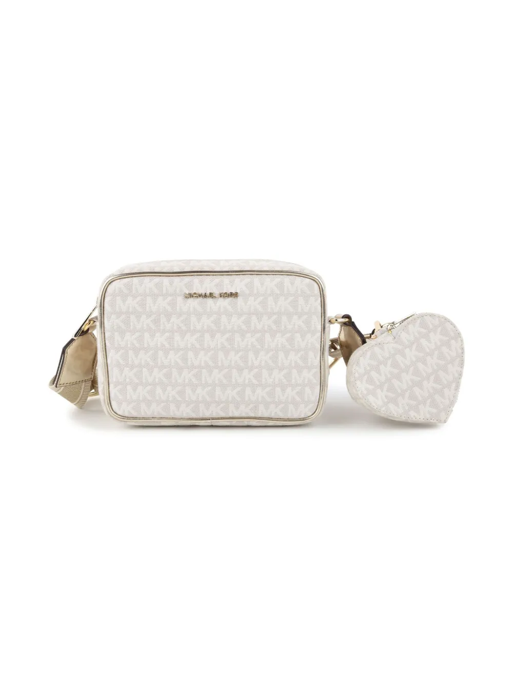 

Жаккардовая сумка на плечо с монограммой Michael Kors Kids, коричневый