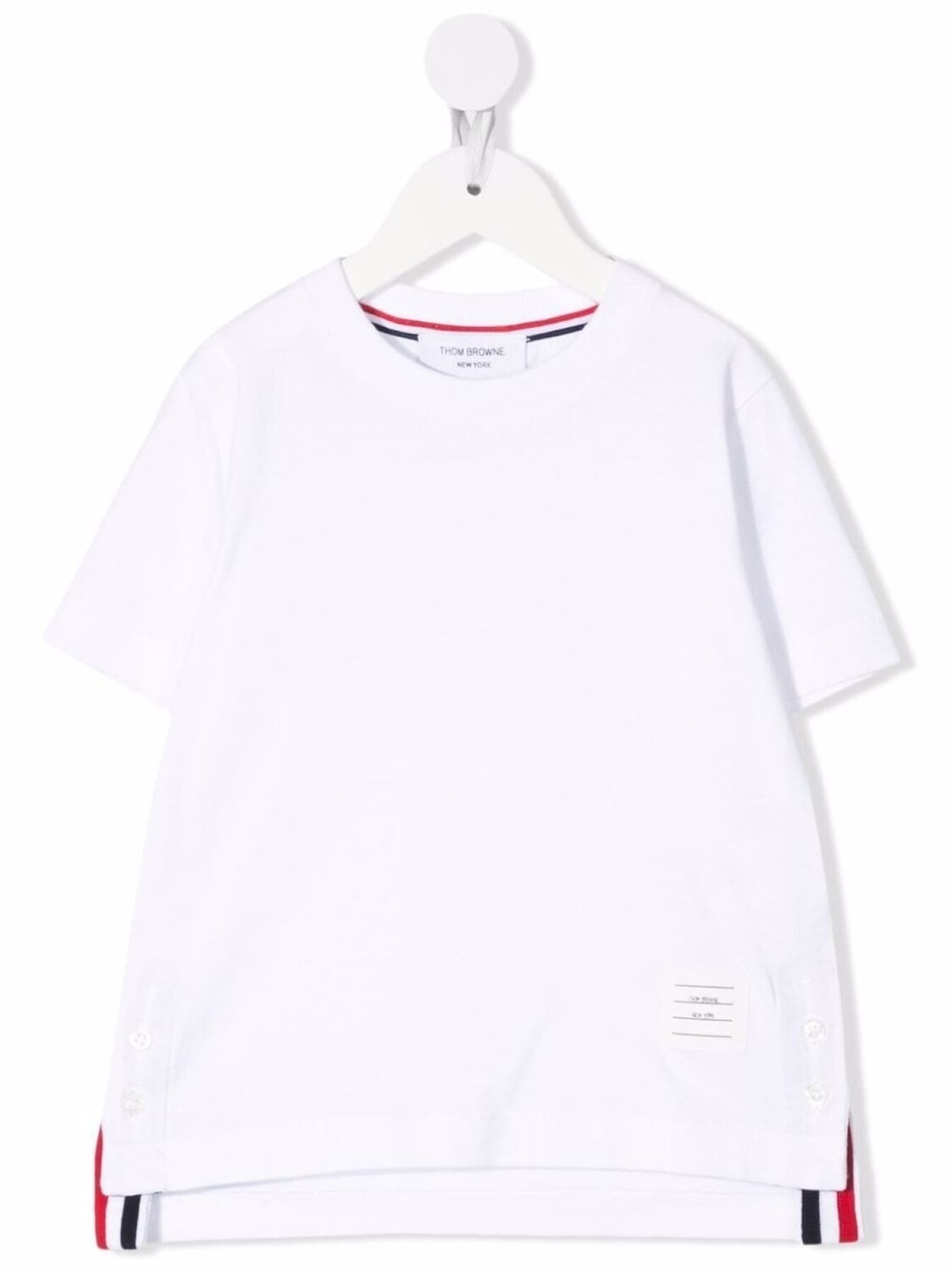 

Thom Browne футболка из джерси с круглым вырезом, белый