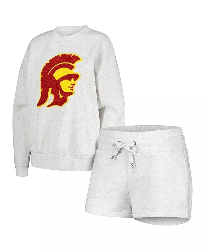 

Женский комплект для сна Ash USC Trojans Team Effort, свитер и шорты Gameday Couture