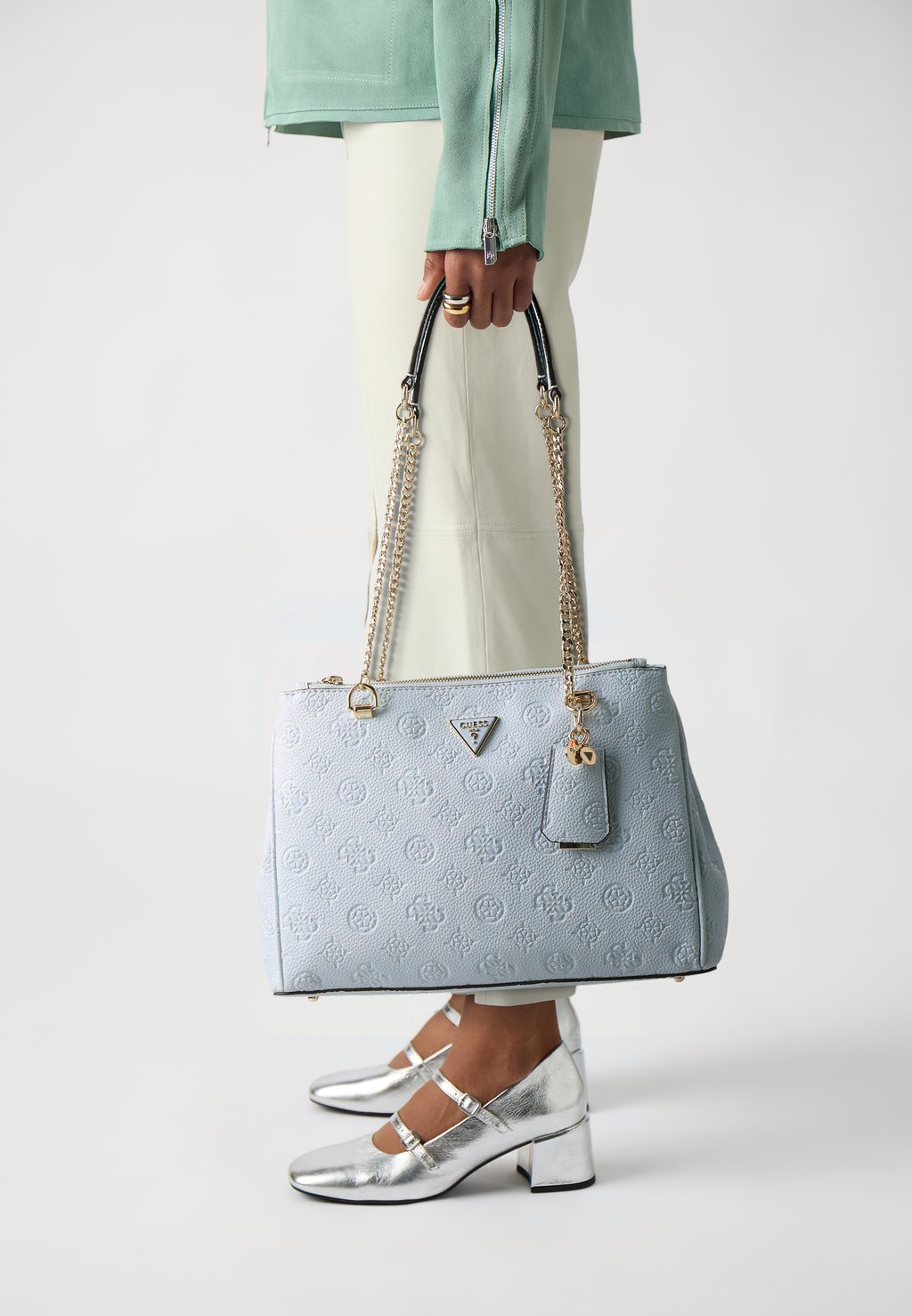 

Сумка CRESIDIA STATUS SATCHEL Guess, синий