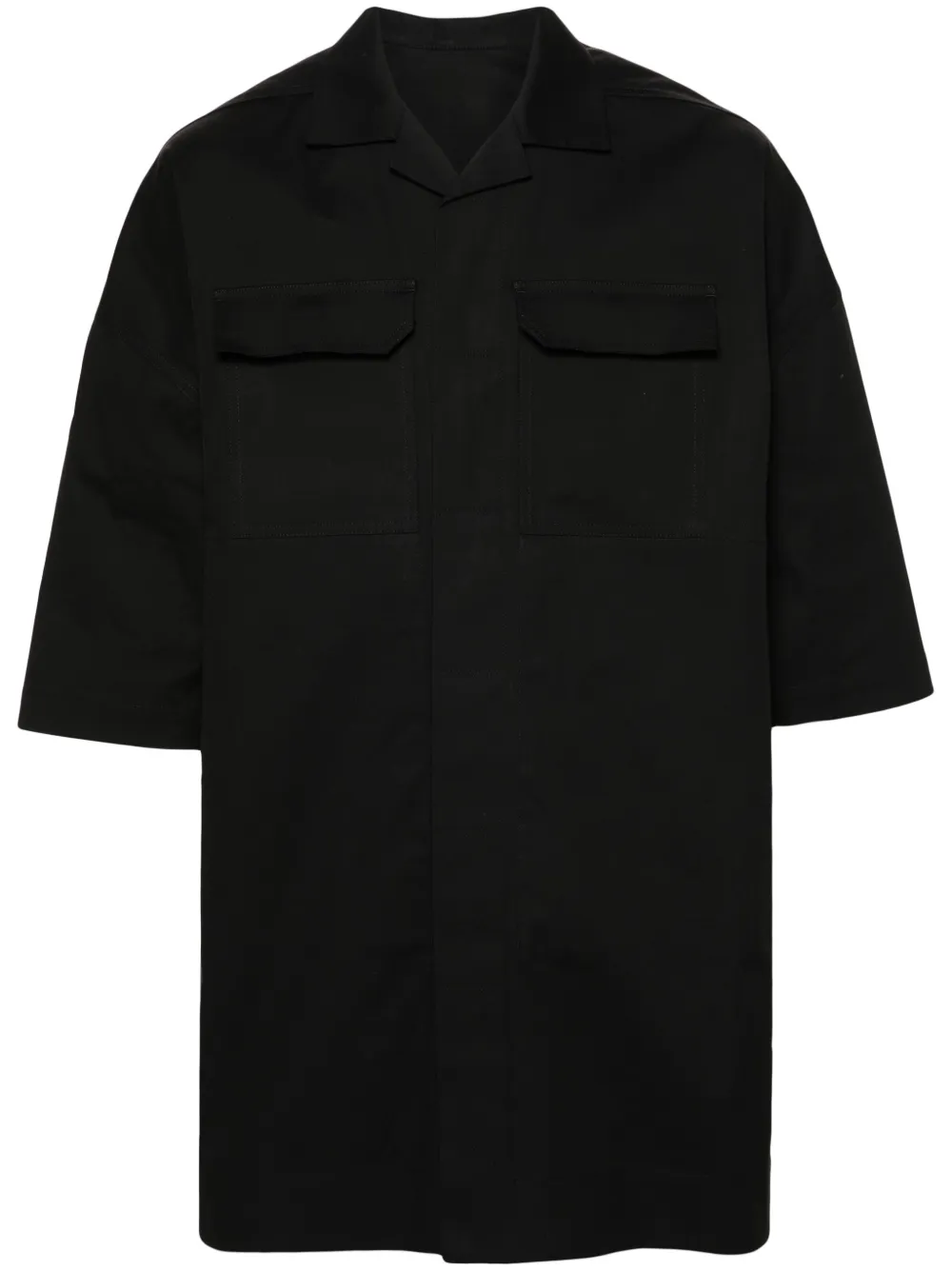 

Рубашка оверсайз с короткими рукавами Rick Owens, черный