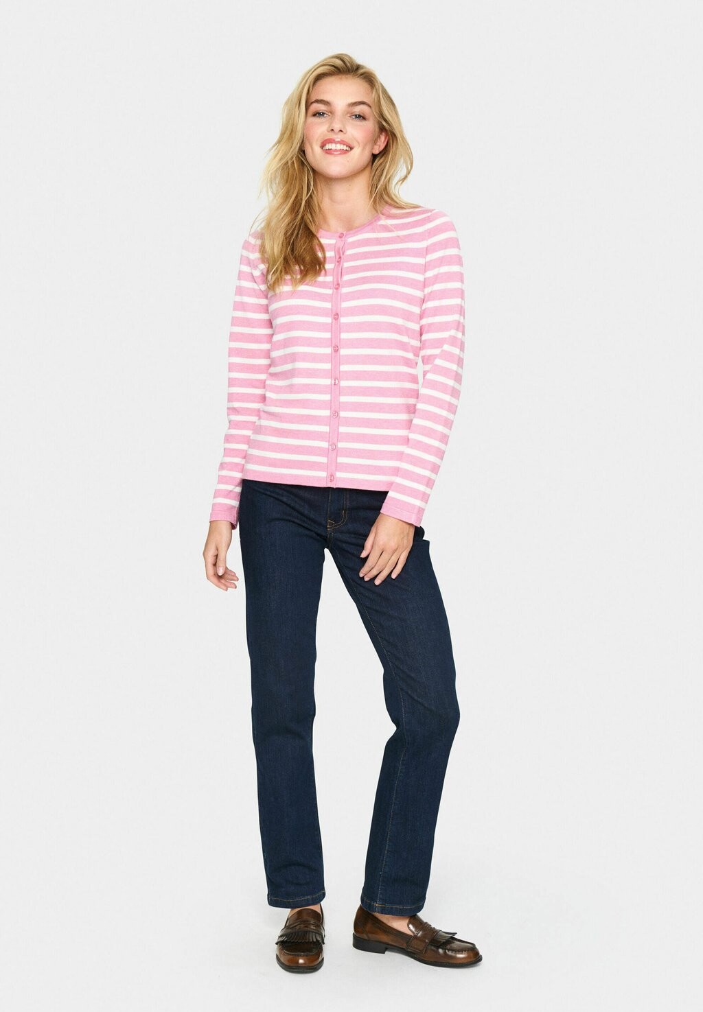 

Кардиган MILA STRIPED Saint Tropez, розовый