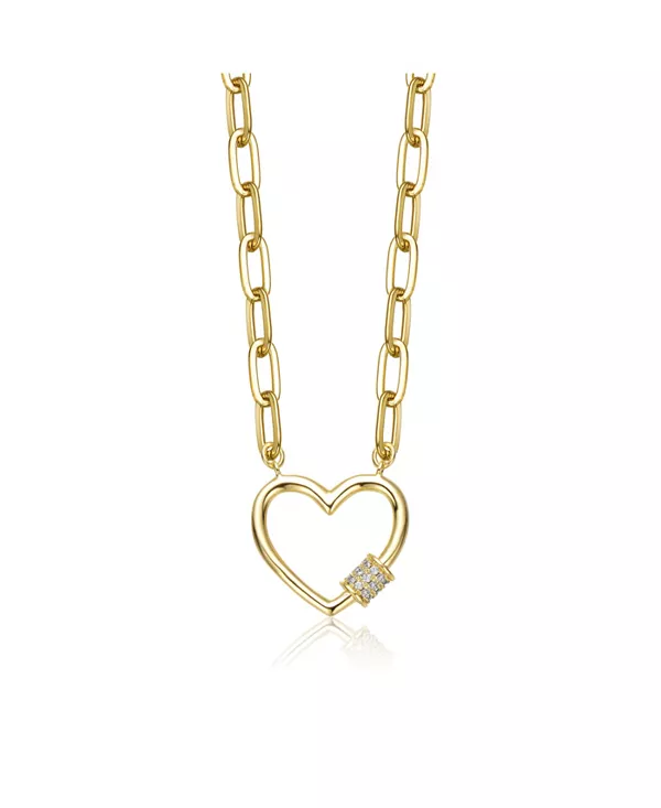 

Ожерелье-Подвеска в форме сердца с кубическим цирконием из 14-каратного золота от Gigi Girl для детей/подростков Gigigirl, gold