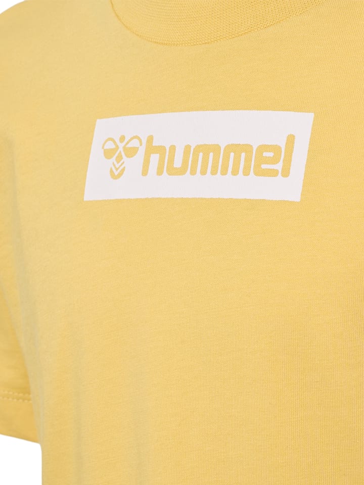Hummel Детская футболка Hmlflow цвета охры — фото 3