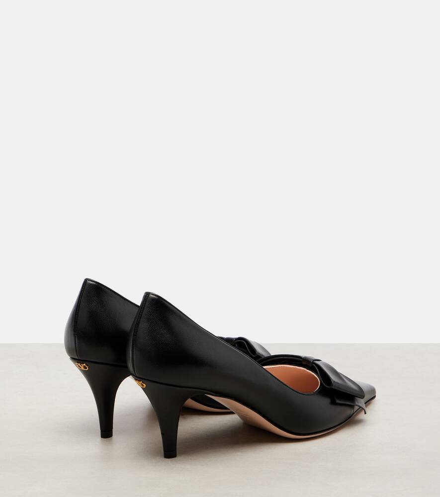 Боуоу 65 кожаные лодочки Valentino Garavani, Black — фото 2
