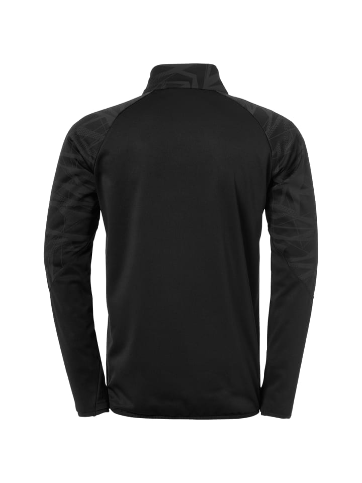 Uhlsport Топ с застежкой-молнией 1/4, размер 25, черный/антральный — фото 2