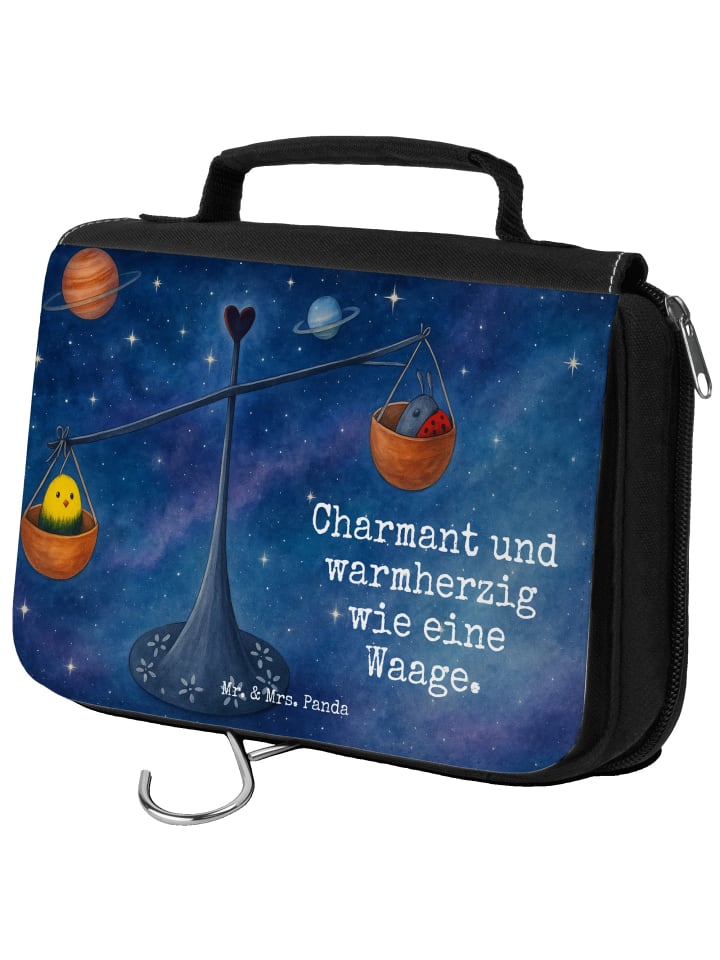 

Mr. & Mrs. Panda Косметичка с изображением знака зодиака Весы, выполненная в белом цвете