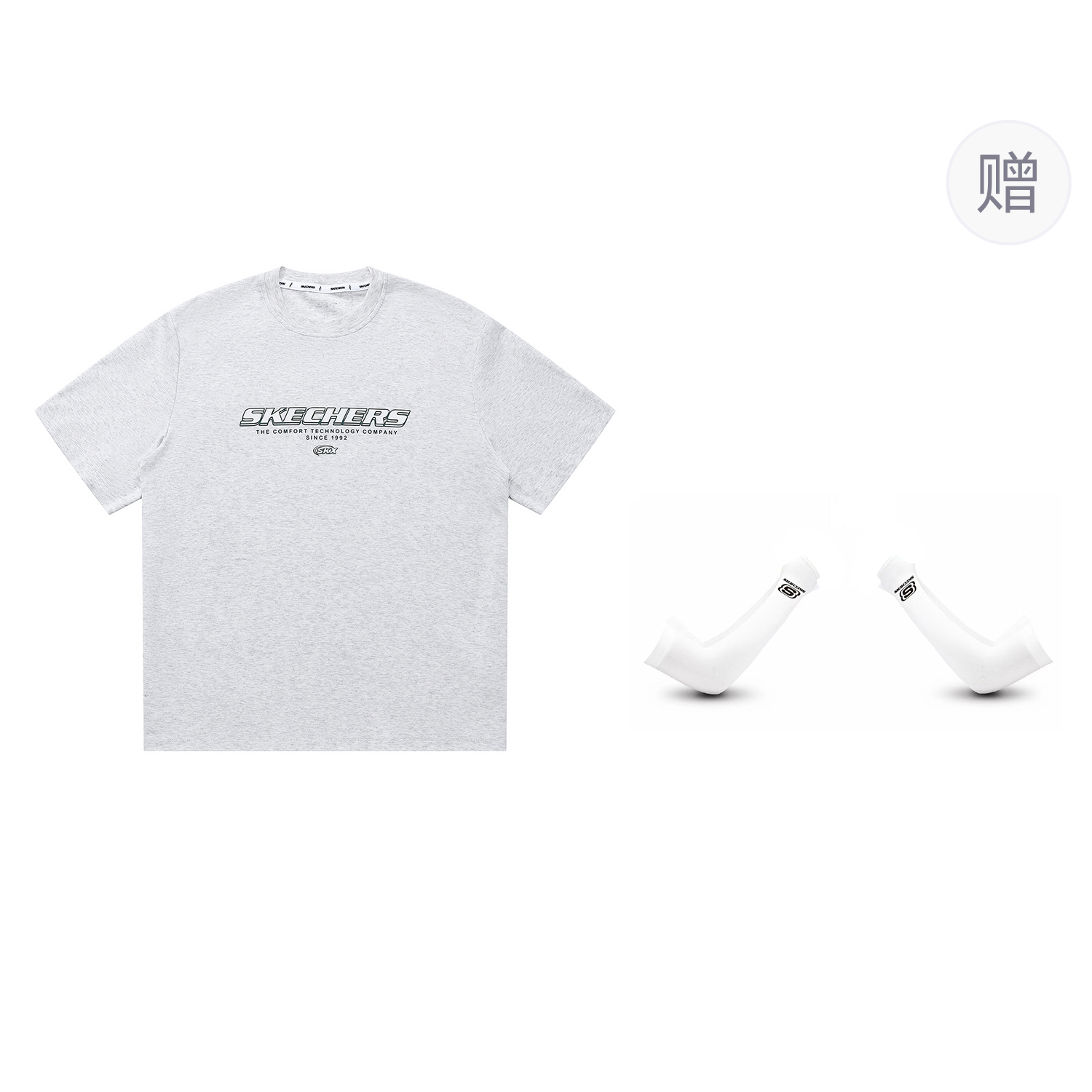 

Футболка Yazhuan Series Unisex Light Heather Gray Skechers, серый