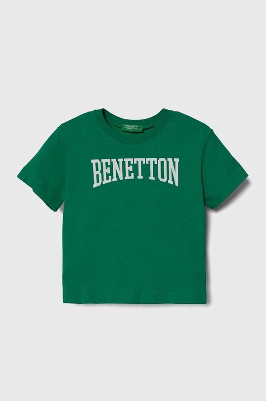 

United Colors of Benetton Детская хлопковая футболка, зеленый