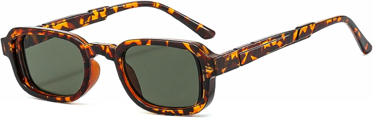 

Солнцезащитные очки Melrose для женщин, роскошные винтажные солнцезащитные очки в маленькой оправе, квадратные солнцезащитные очки с леопардовым принтом, модель 3636, Leopard