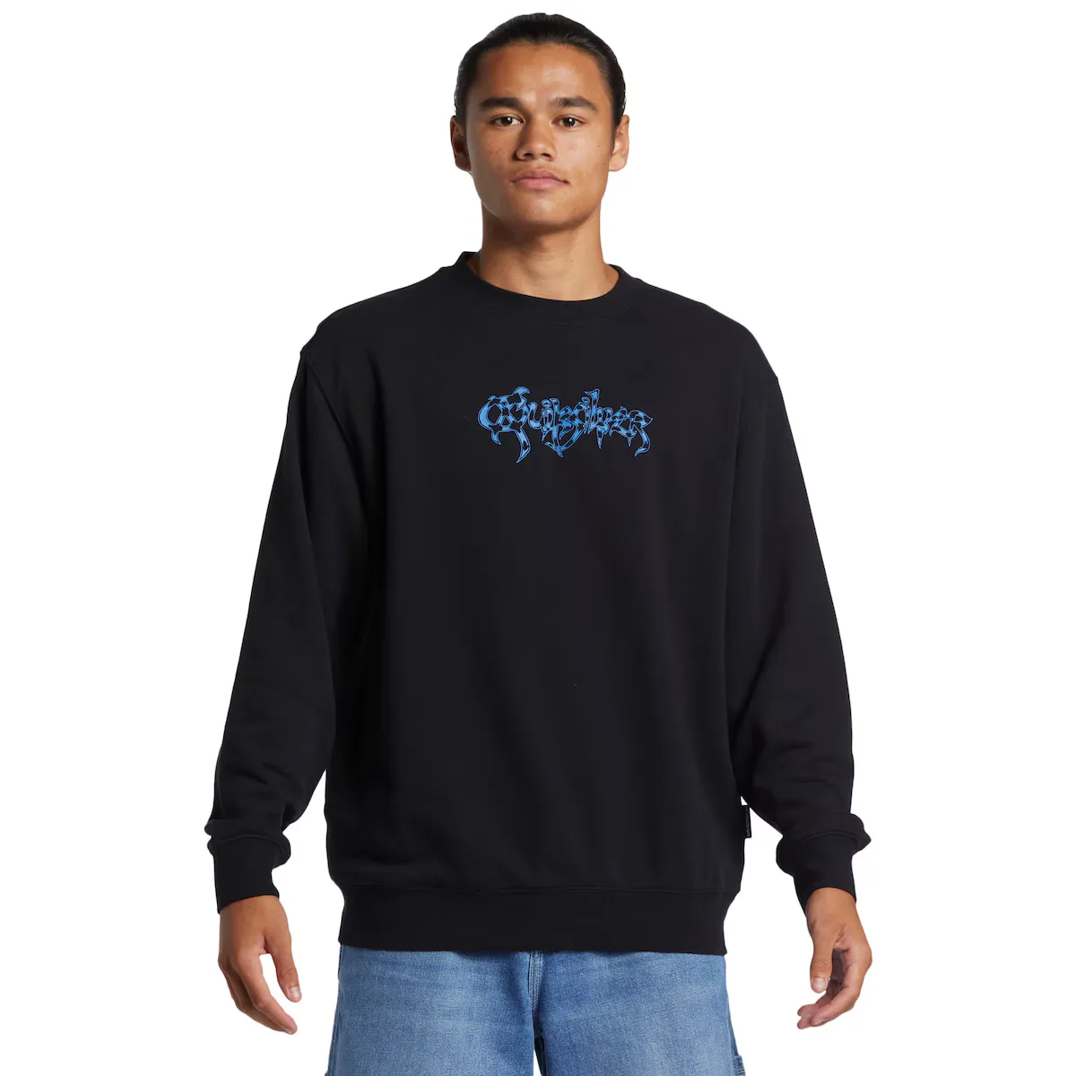 

Мужская толстовка с принтом Quiksilver, черный