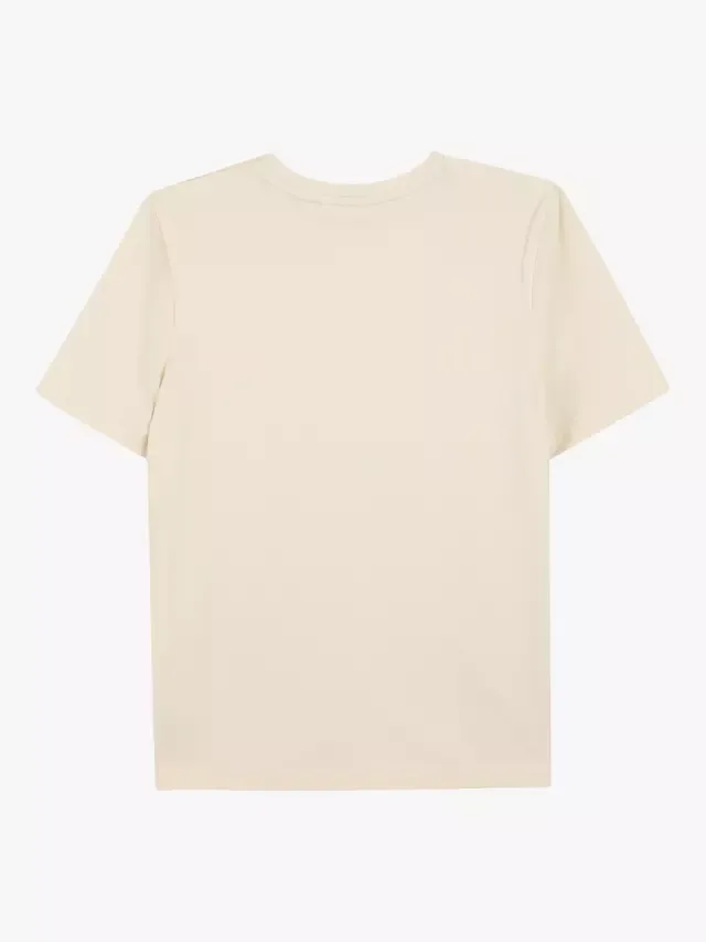 Детская футболка BOSS с несколькими логотипами HUGO BOSS, Sand — фото 2