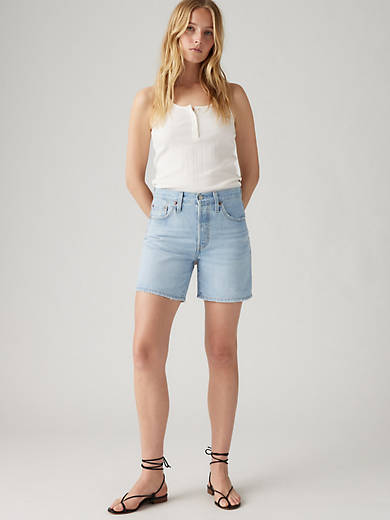 

Женские шорты 501 до середины бедра Levi's, цвет Luxor Last - Medium Wash