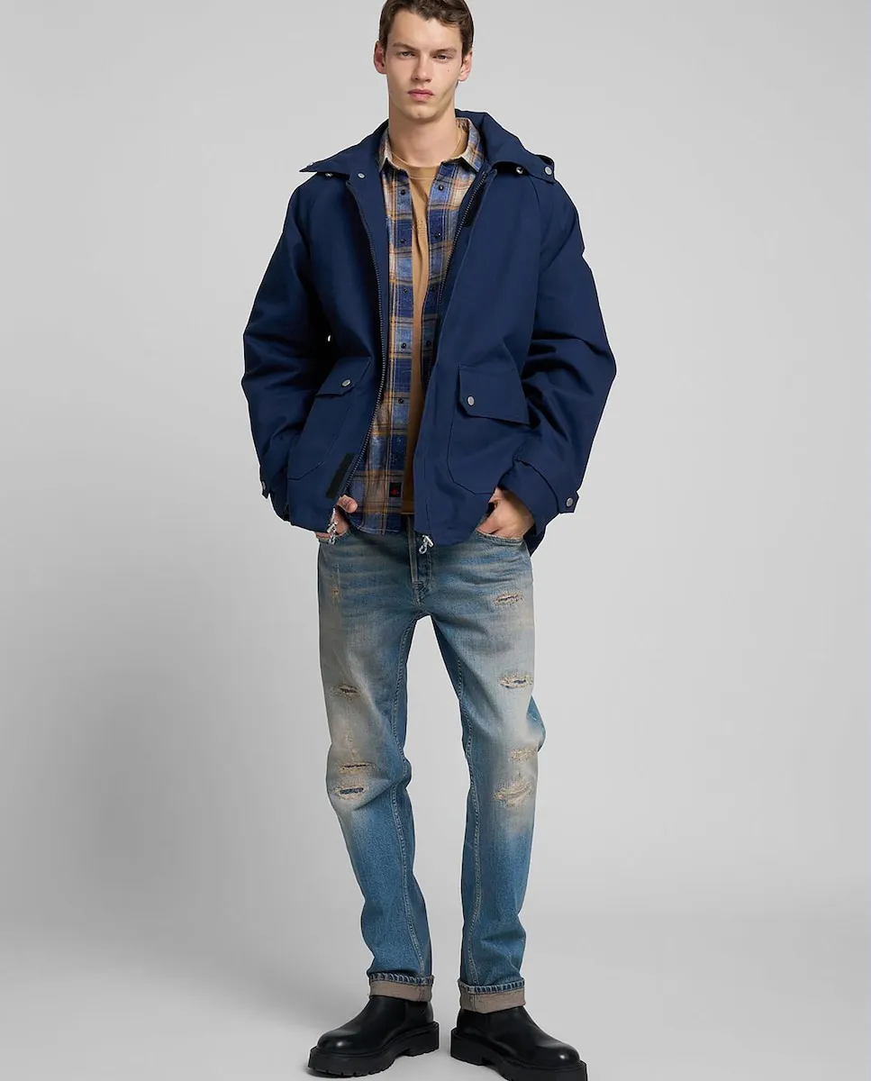 

Мужские джинсы прямого кроя с карманами Replay, синий