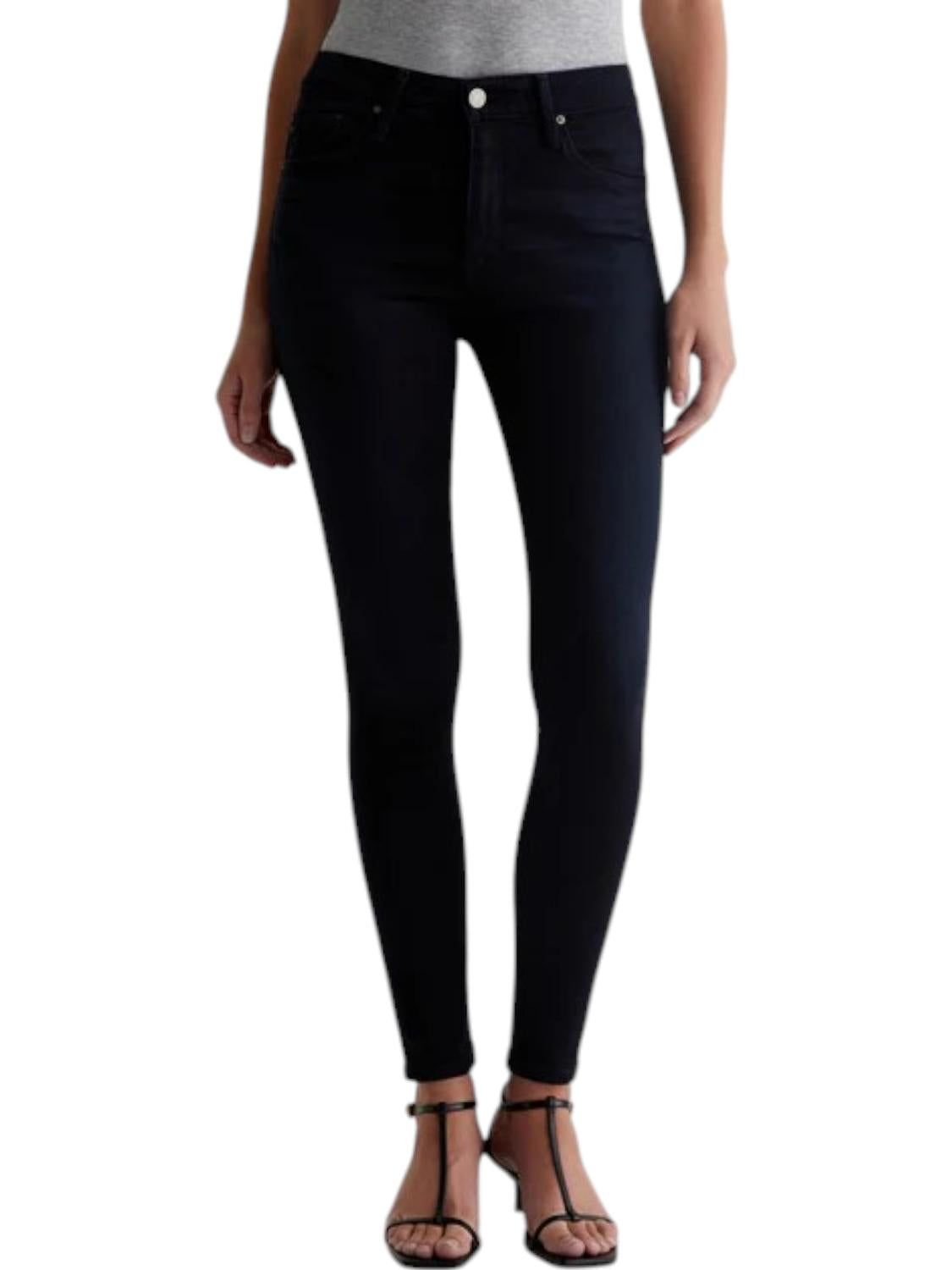 

Узкие джинсы Farrah до щиколотки синего цвета AG Jeans