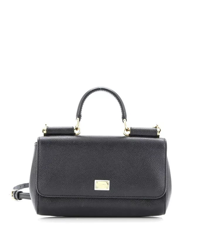 

Маленькая кожаная сумка East West Miss Sicily Pre-Owned Dolce & Gabbana, черный
