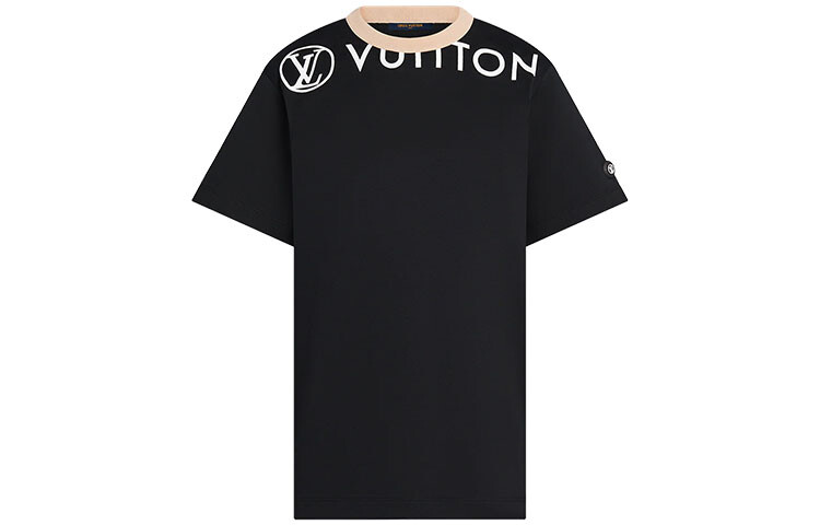 

Новые квартальные продукты LV Футболка женская черная Louis Vuitton