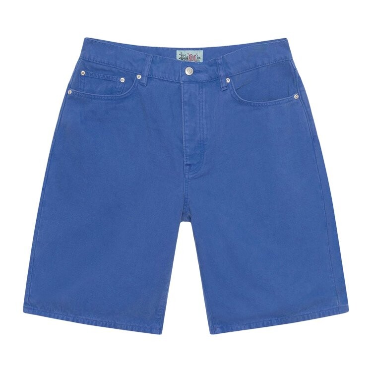 

Шорты Stussy Washed Canvas Big Ol' Short, цвет Baja Blue