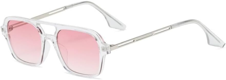 

Солнцезащитные очки Double Bridges для женщин и мужчин с защитной пленкой Ocean Film UV400 для занятий спортом на открытом воздухе: бег и езда на велосипеде Generic, Transparent Pink