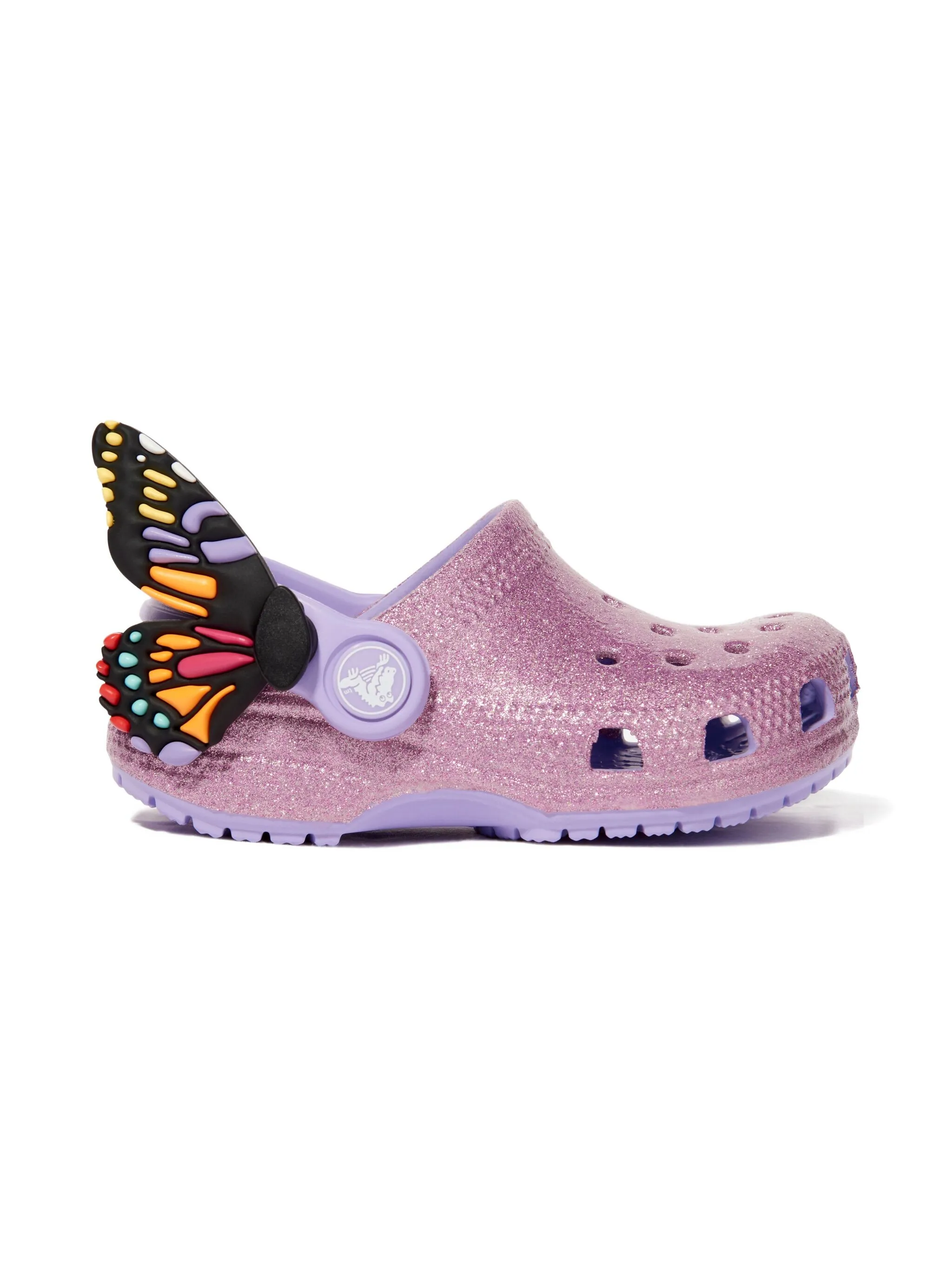 

Сандалии с блестками Crocs Kids, розовый