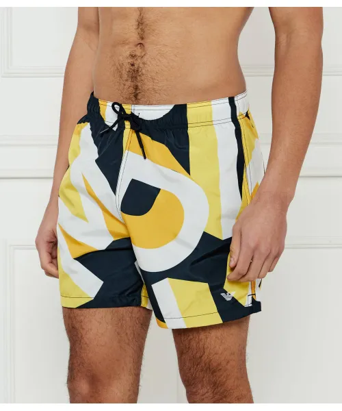 

Пляжные шорты Regular fit Emporio Armani, желтый