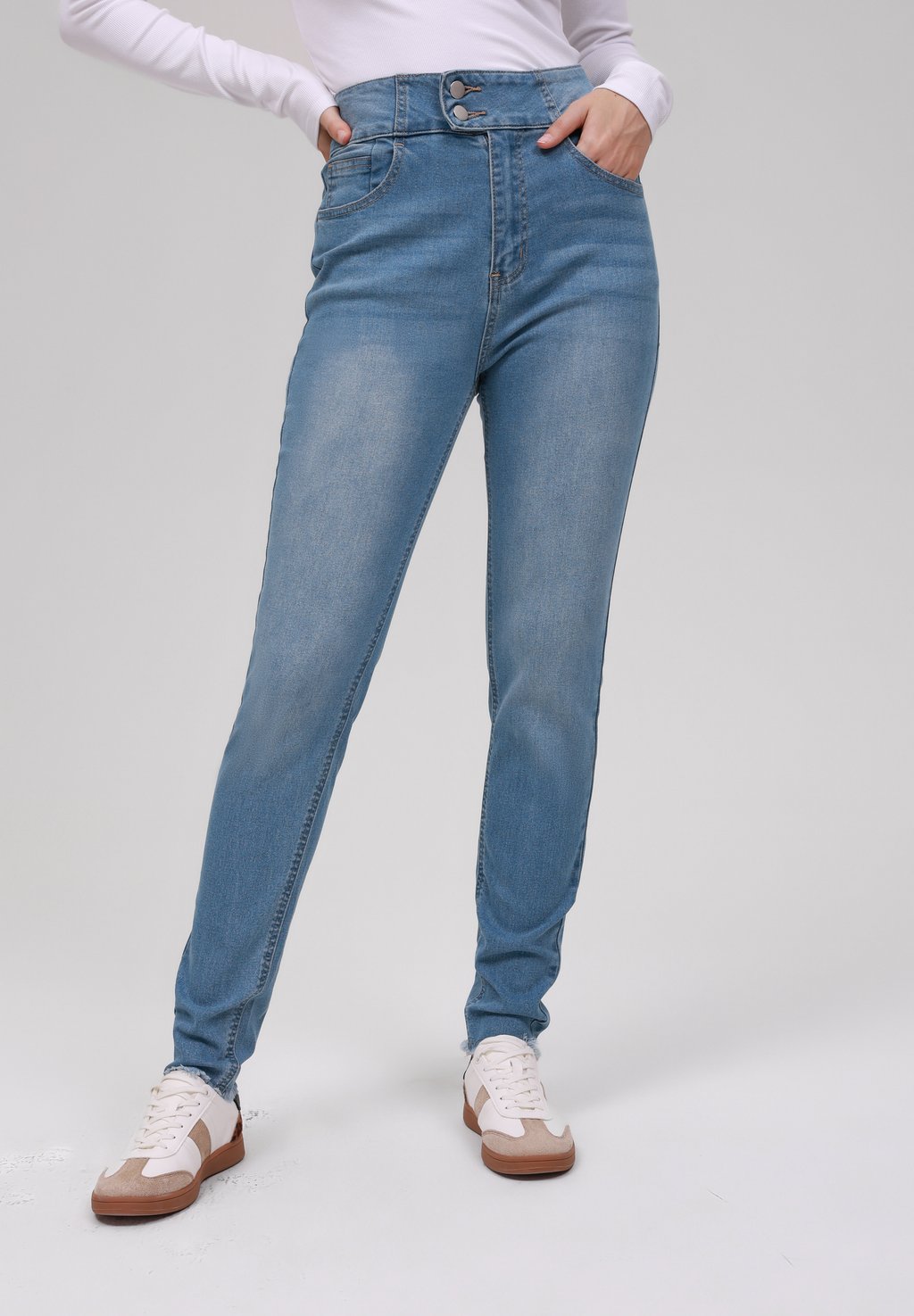 

Джинсы скинни Even&Odd, цвет Mid Blue Wash