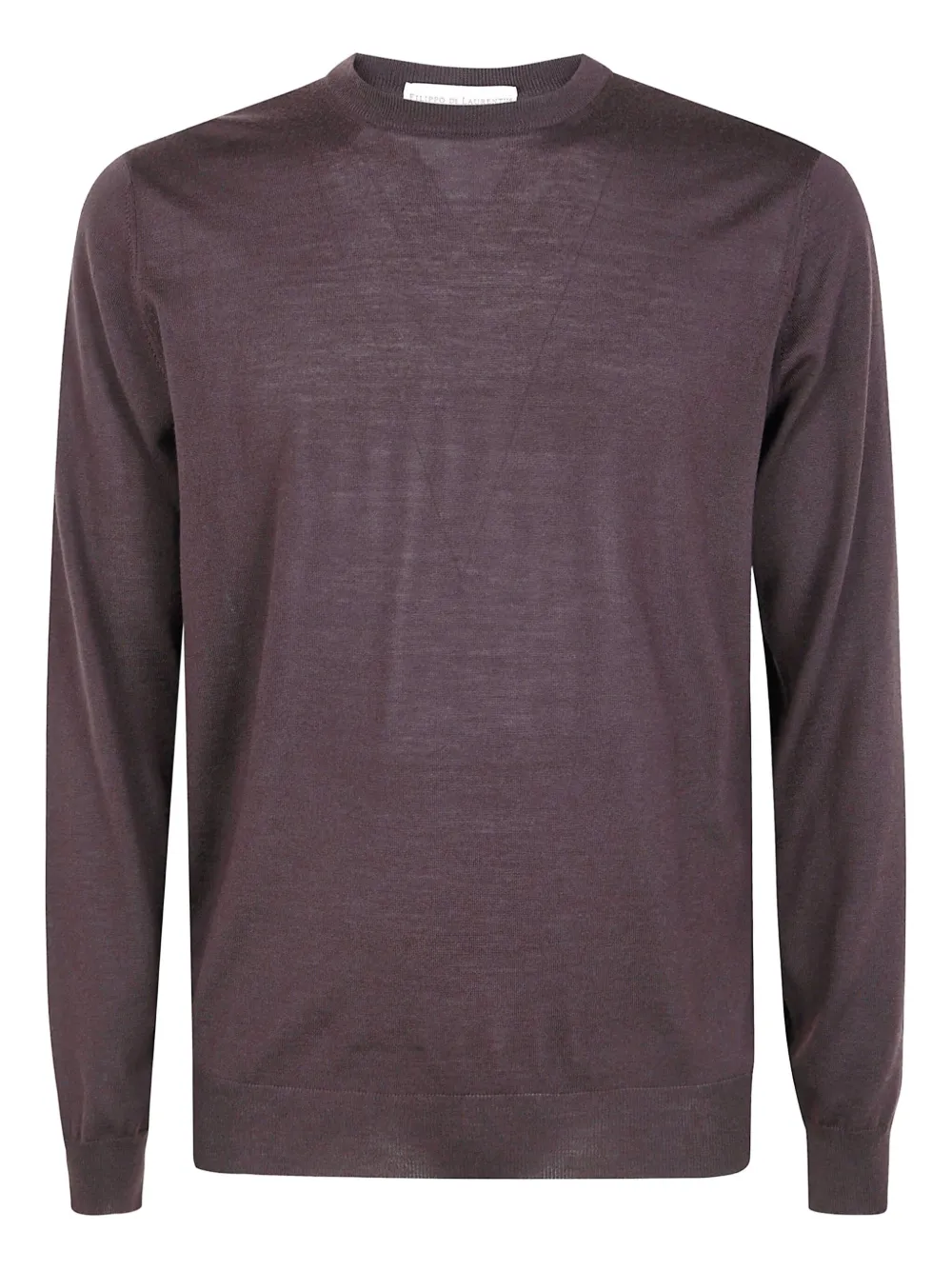 

Джемпер с длинными рукавами и круглым вырезом Filippo De Laurentiis, коричневый