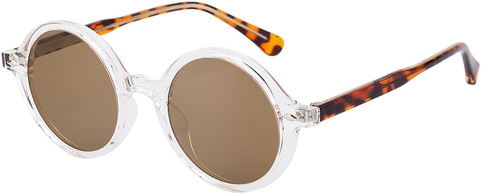 

Винтажные круглые солнцезащитные очки для женщин, классические солнцезащитные очки для активного отдыха, модные очки для вождения с защитой от УФ-излучения UV400 для женщин WNCKSQ, C8demibrown