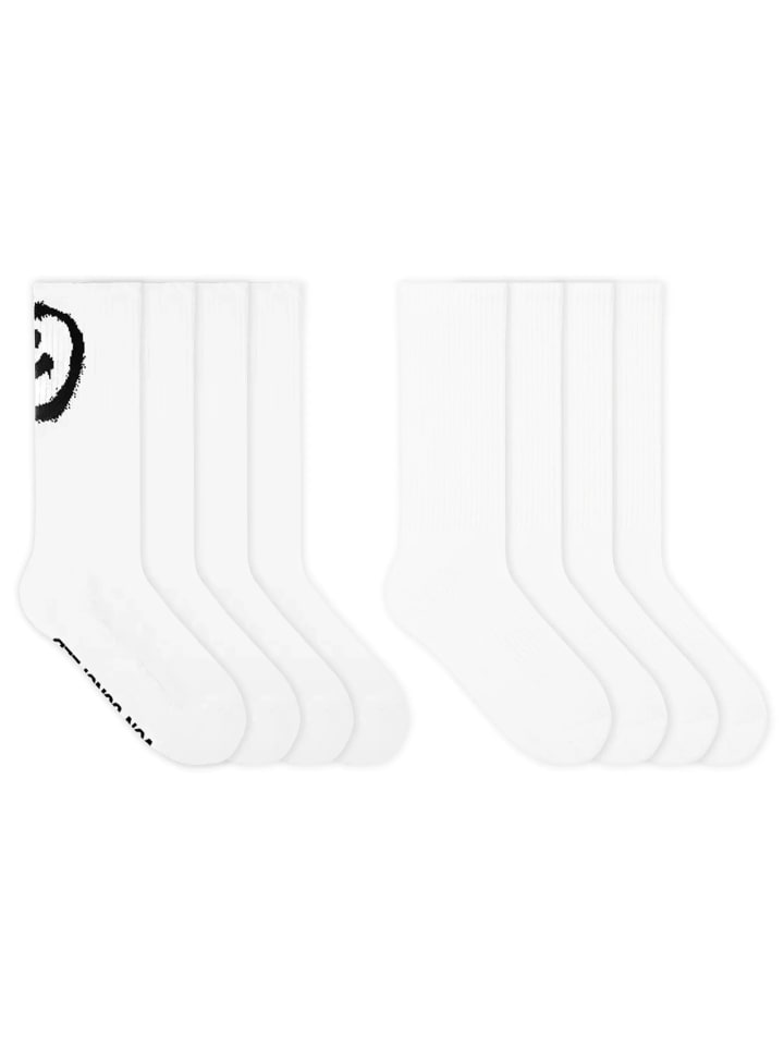 

Von Jungfeld Классический комплект теннисных носков и спортивных носков со смайликами, белого цвета