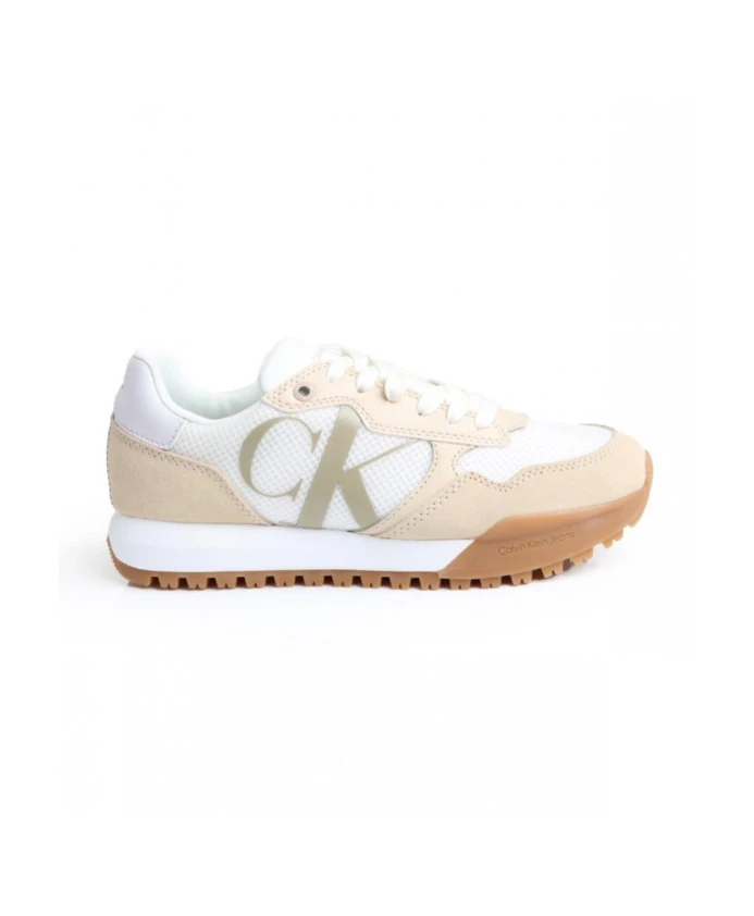 

Кроссовки для бега с яркими зубцами Calvin Klein, бежевый