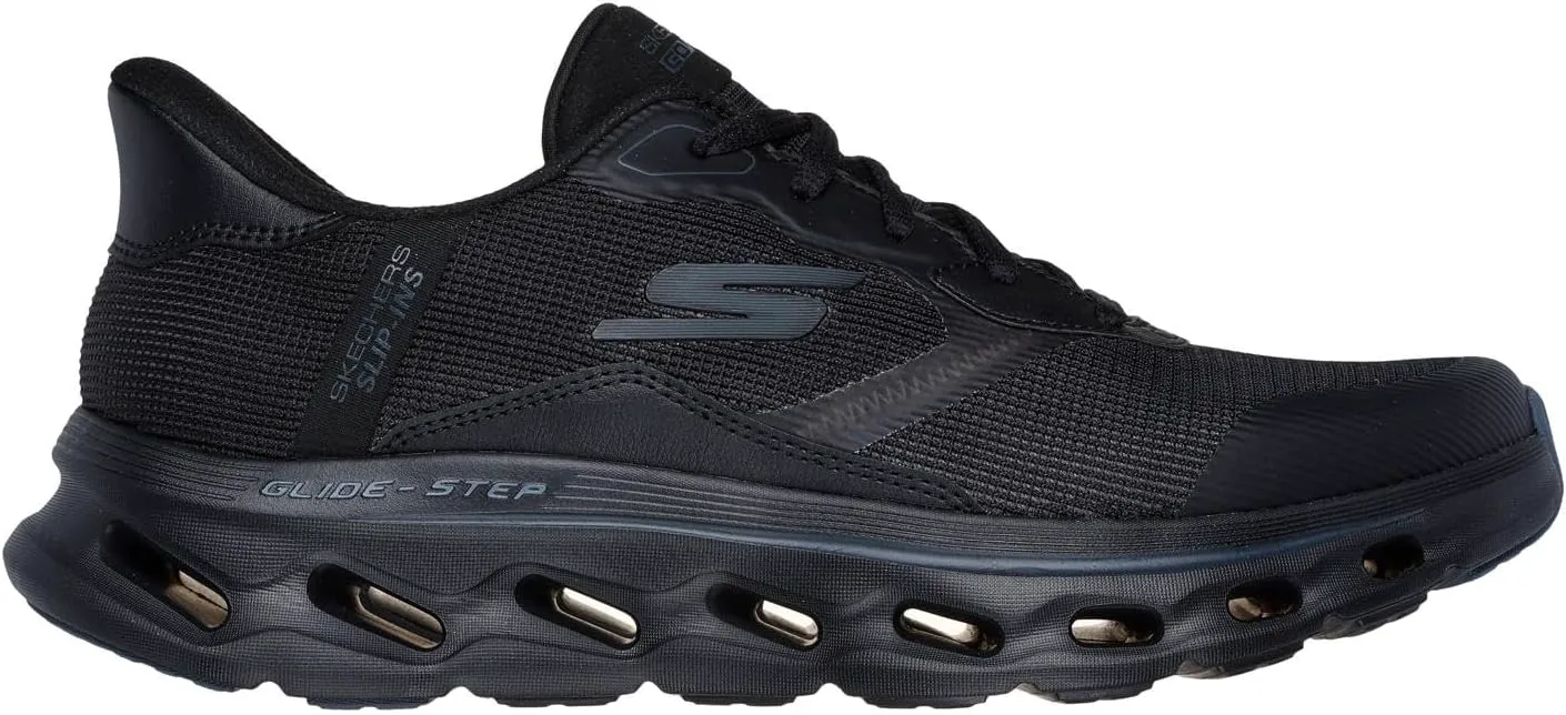 Мужские кроссовки Skechers Hands Free Slip-ins Go Walk Glide-Step 2.0 - Zac, черный — фото 4