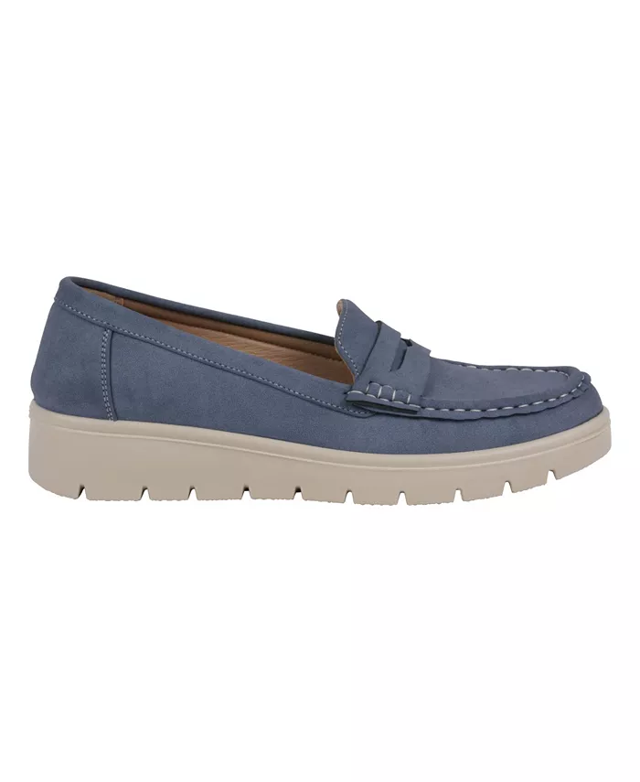 Женские лоферы Fallon на массивной подошве GC Shoes, синий — фото 2