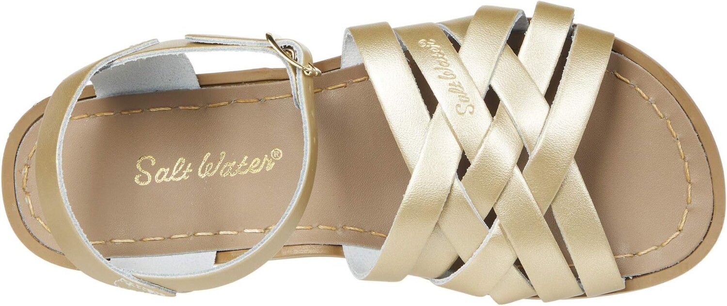 Сандалии на плоской подошве Retro Salt Water Sandal by Hoy Shoes, золото — фото 2