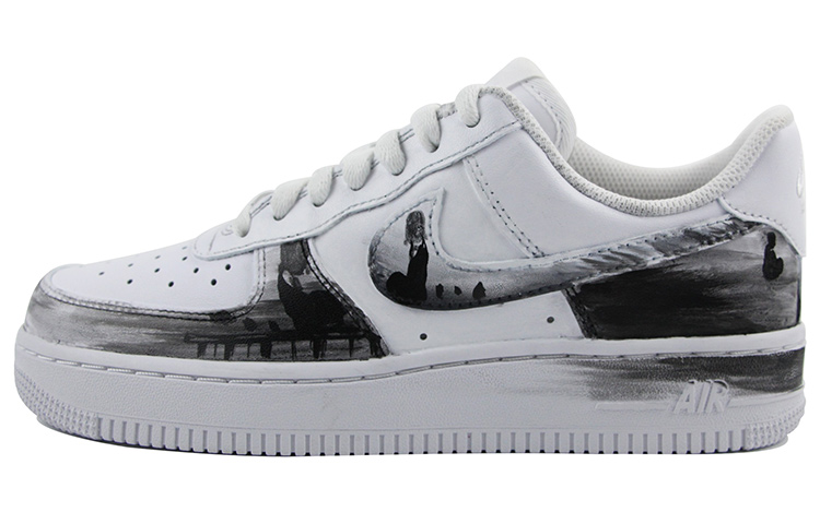 

Кроссовки Nike Air Force 1 Skateboard Shoes Men Low-Top White Black, Черный, Кроссовки Nike Air Force 1 Skateboard Shoes Men Low-Top White Black