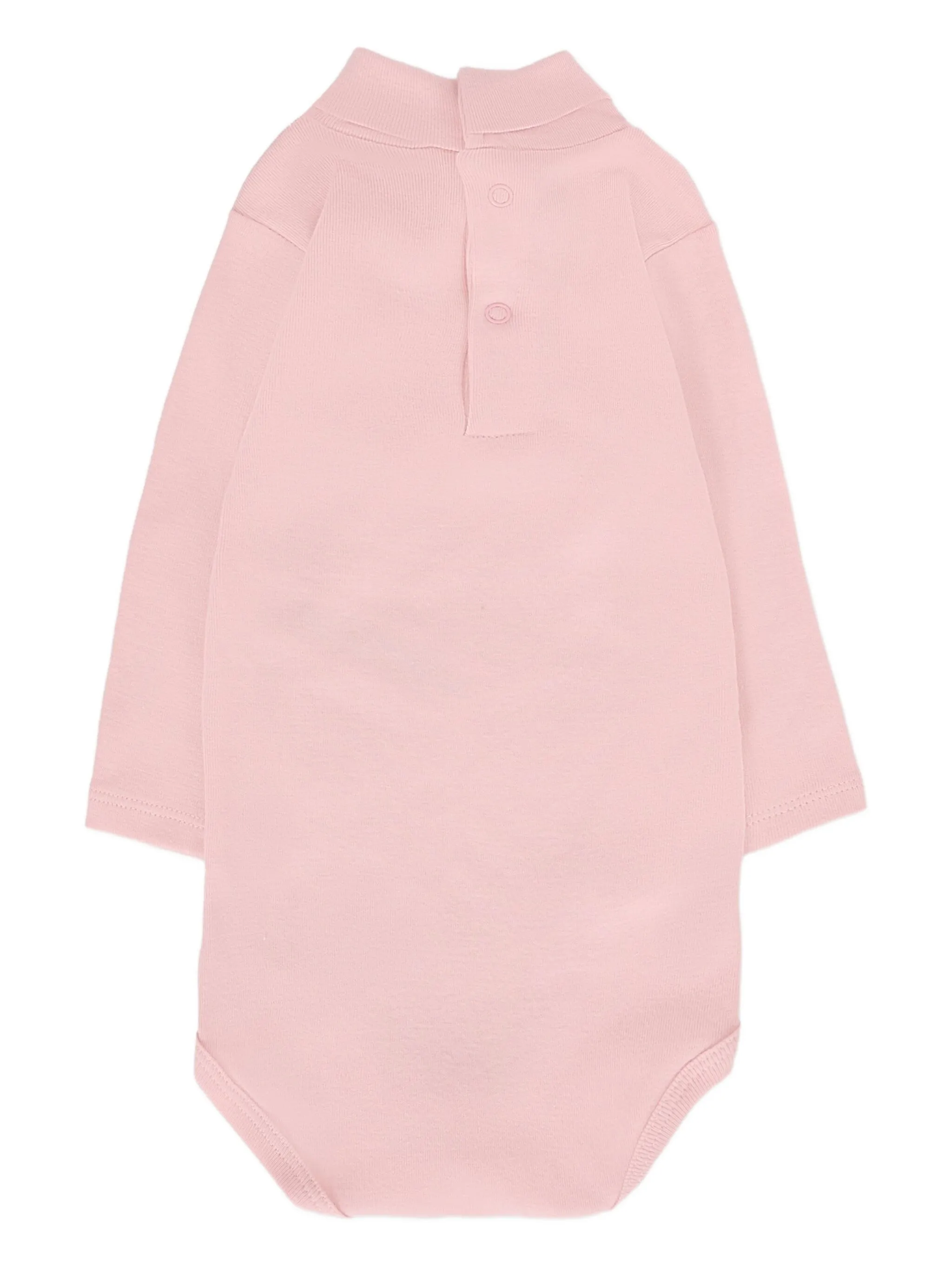 

Боди с высоким воротником Petit Bateau, розовый