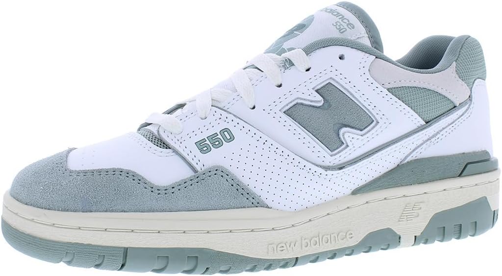 

Кроссовки New Balance 550 - Permafrost/Темно-альпийский зеленый, White/Green-White