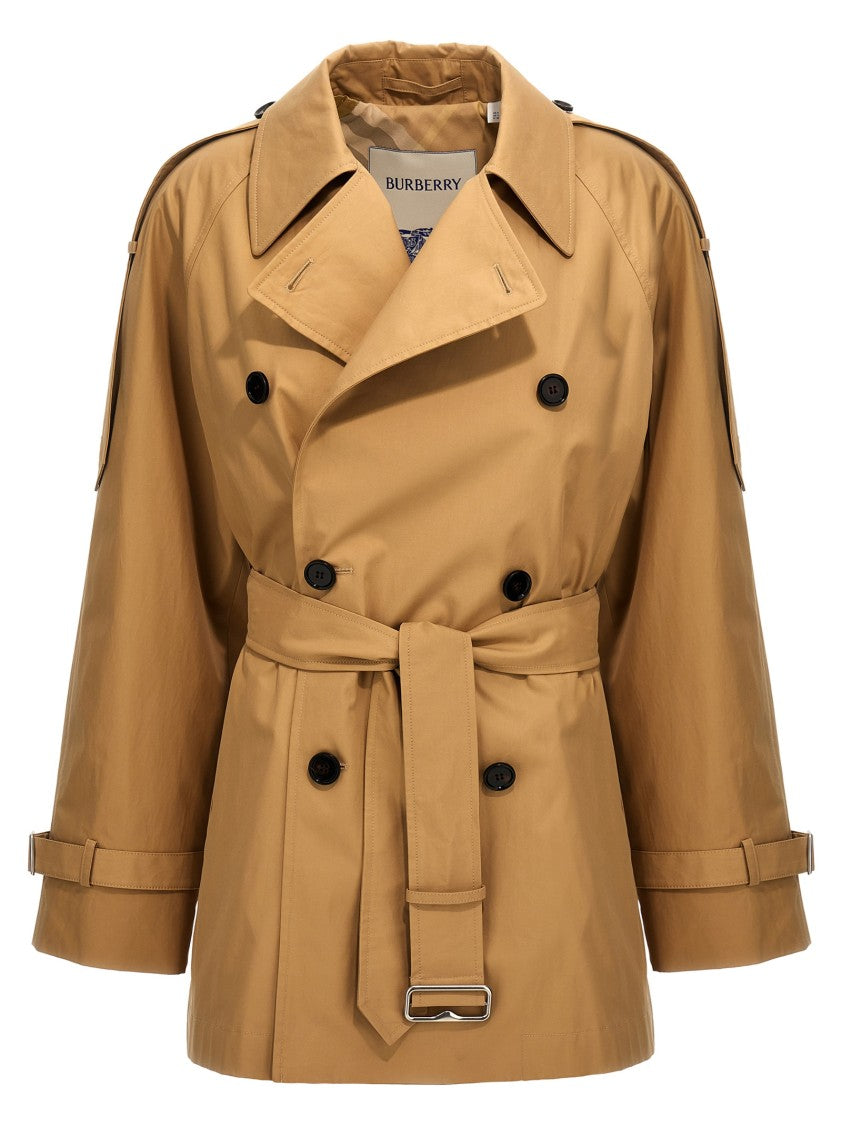 

Двубортное короткое тренчкот Burberry, Neutrals