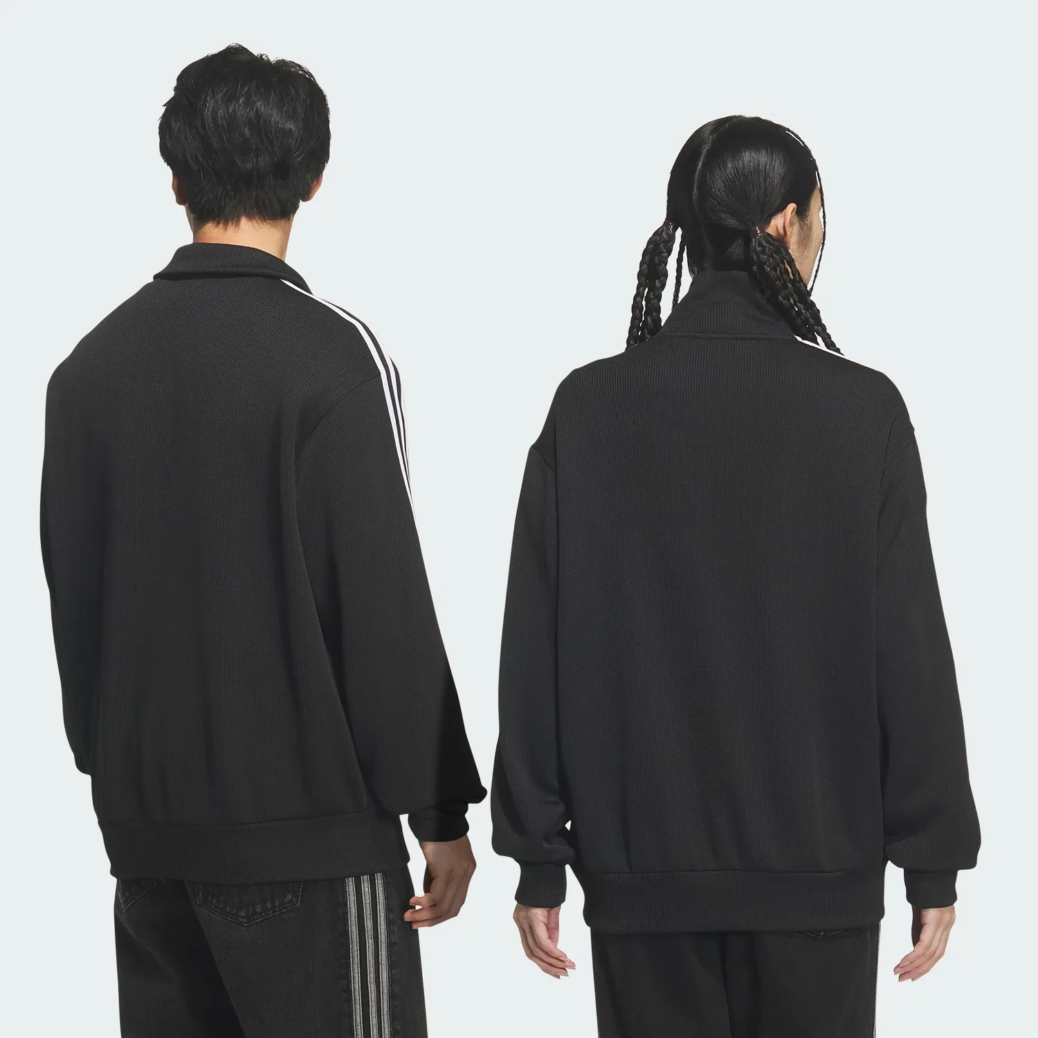 Мужской вязаный спортивный топ Adidas Fb, чёрный — фото 2