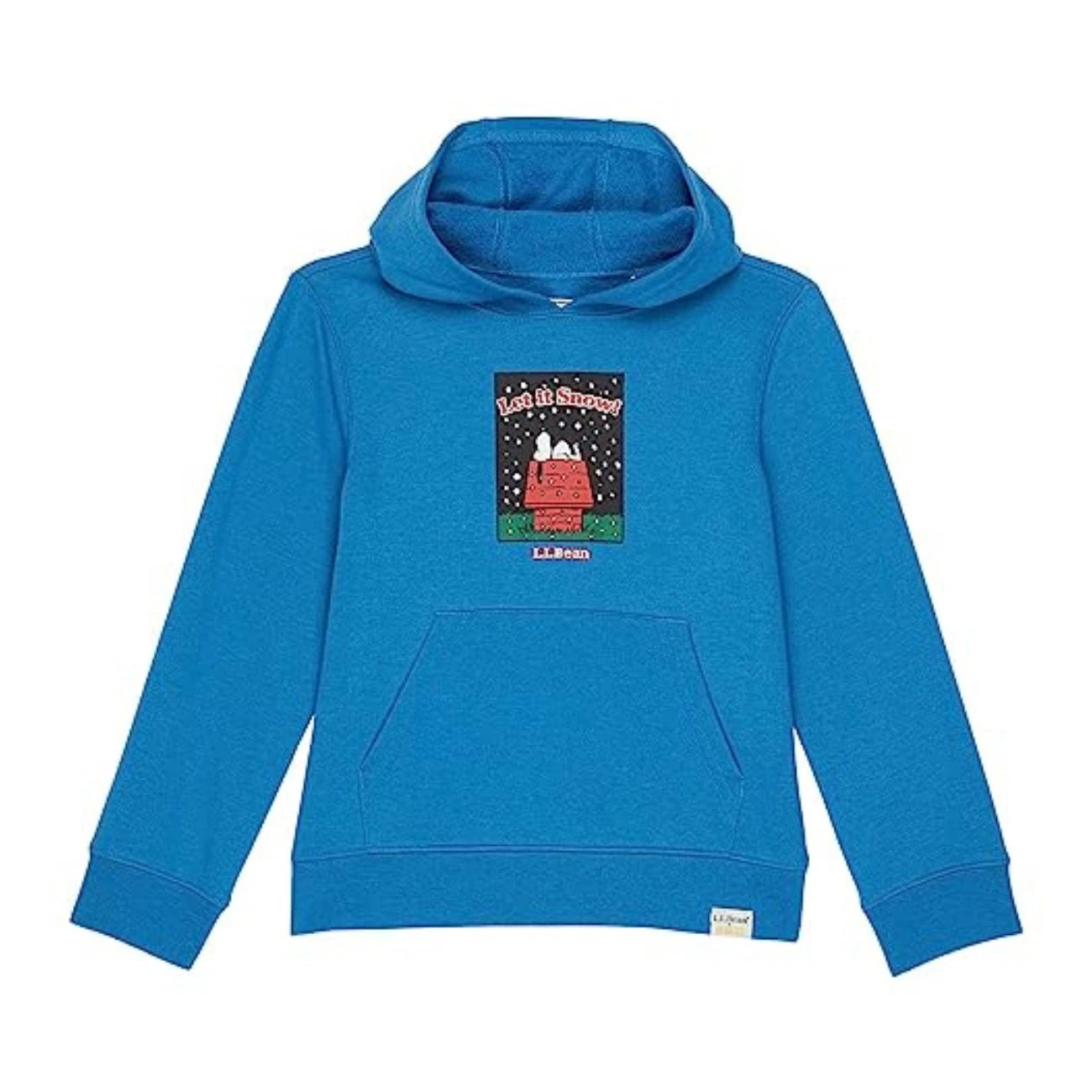 L.L. Bean Детская толстовка LLBean X Peanuts, темно-синяя, с карманами-кенгуру, цвет RED632 — фото 3