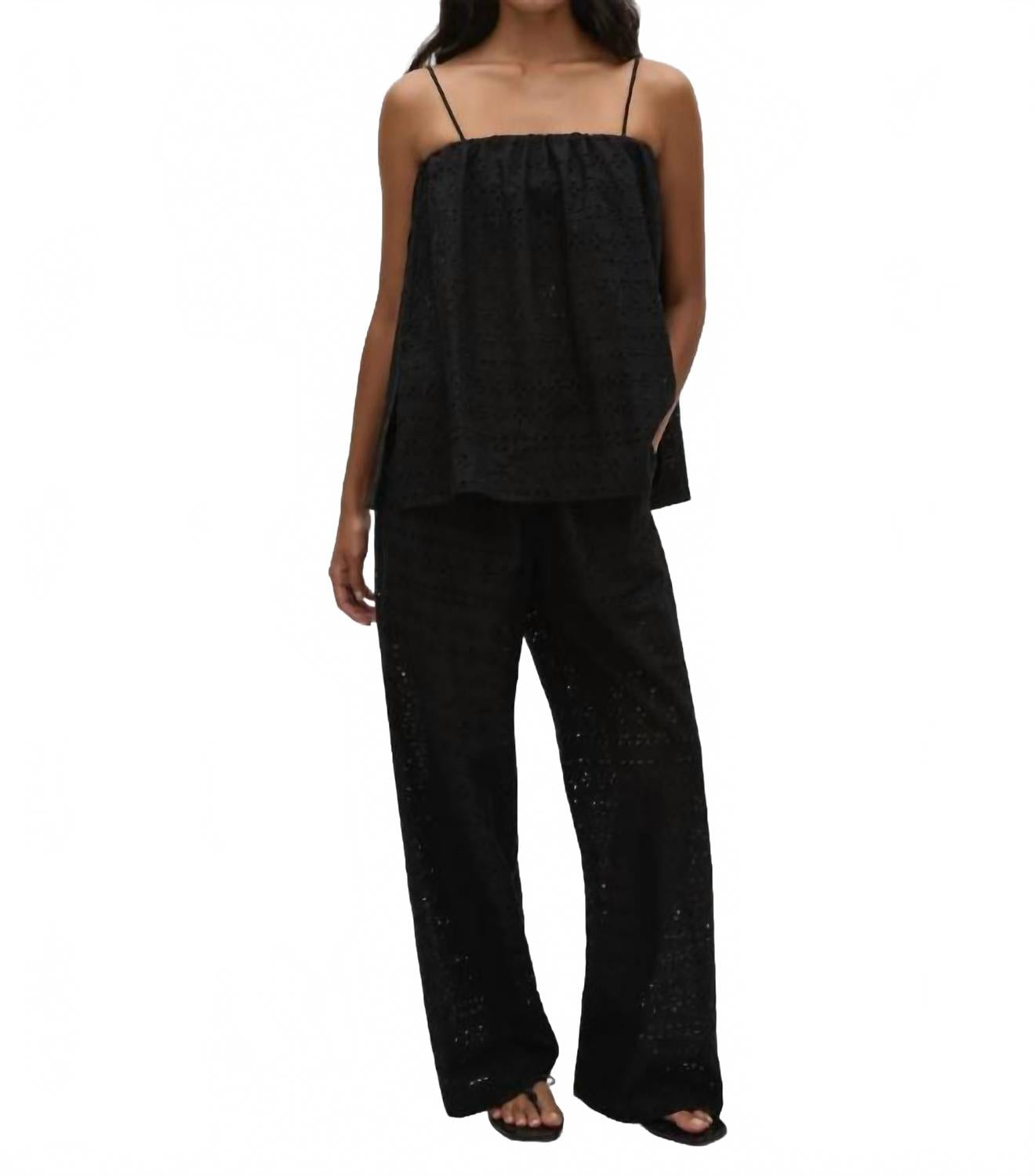 

Облегающий топ Navia из ткани Agnes Broderie Anglasie, черный Faithfull The Brand, Agnes Broderie Anglasie Black